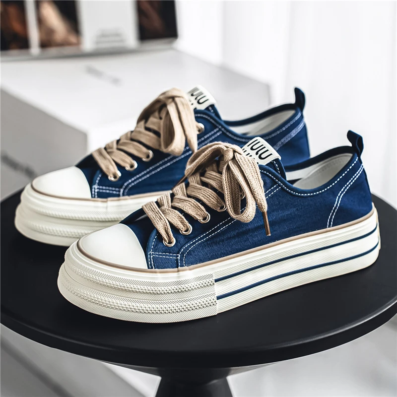 Height-increasing Platform Sneakers for Men Classic Fashion Men's Skateboarding Shoes Quality Breathable Canvas Shoes Men 2026
Height-increasing Platform Sneakers for Men Classic Fashion Men's Skateboarding Shoes Quality Breathable Canvas Shoes Men 2026