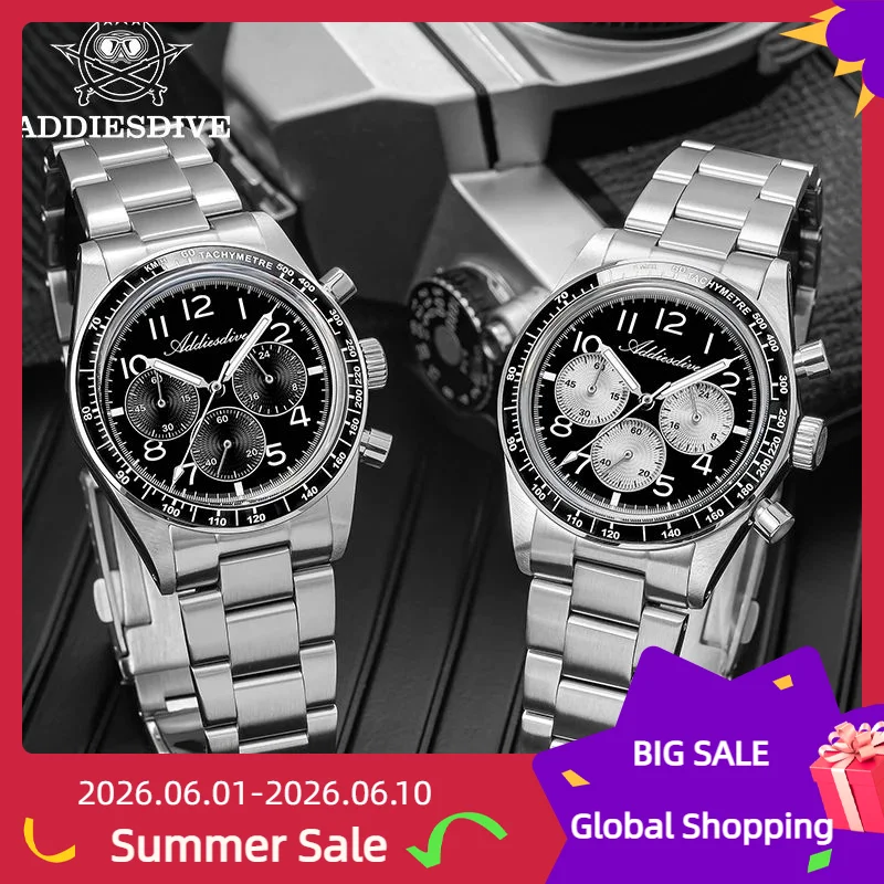 ADDIESDVIE New Men Watch Luxury Stainless Steel Quartz Watch Ceramic Bezel Sport Multifunctional Chronograph AD2543 Reloj Hombre
ADDIESDVIE New Men Watch Luxury Stainless Steel Quartz Watch Ceramic Bezel Sport Multifunctional Chronograph AD2543 Reloj Hombre