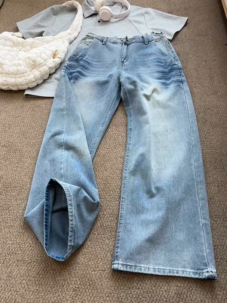 Heavy Du Waed Light Blue Lightning Pattern Men's Jeans Straight Leg Wide Leg High Street Sle Premium Feeling Pants
Heavy Du Waed Light Blue Lightning Pattern Men's Jeans Straight Leg Wide Leg High Street Sle Premium Feeling Pants