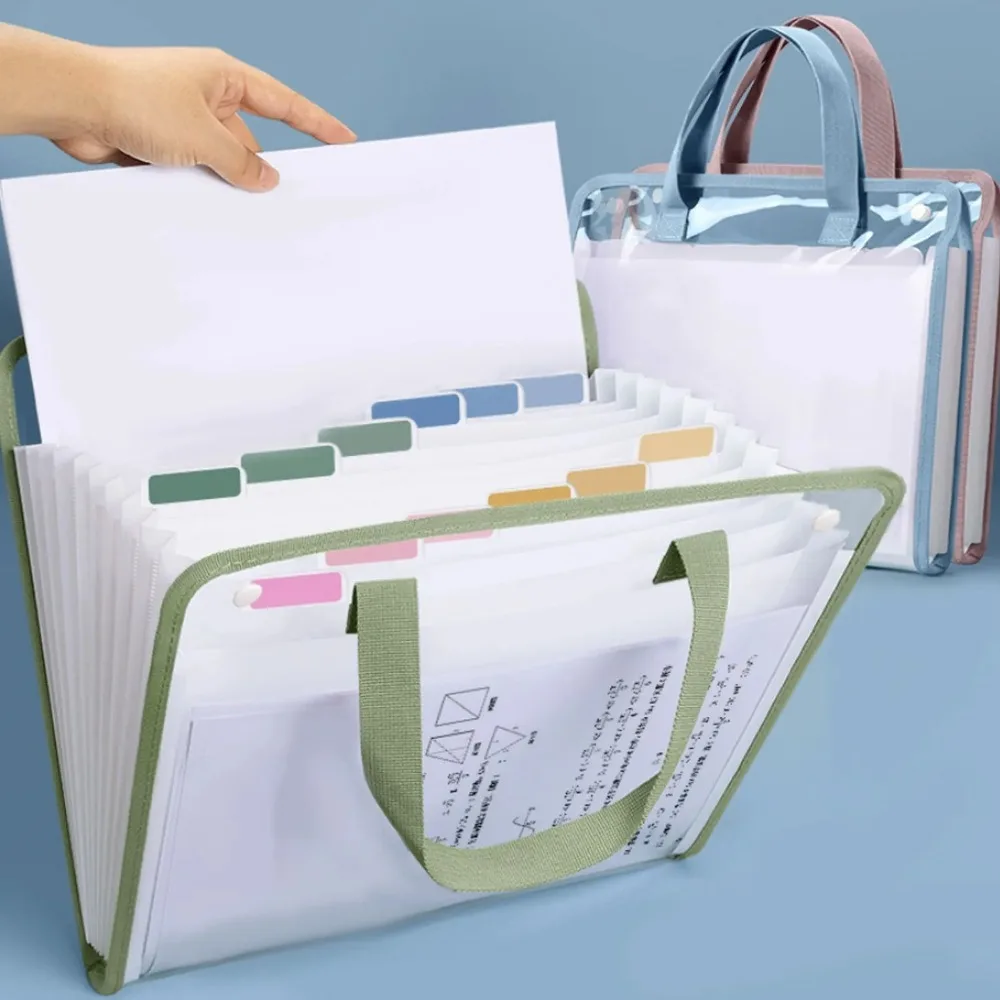New 13-Pockets Accordion File Folder Transparent Waterproof File Bag Flip Design Large Capacity Document Bag For School Office
New 13-Pockets Accordion File Folder Transparent Waterproof File Bag Flip Design Large Capacity Document Bag For School Office