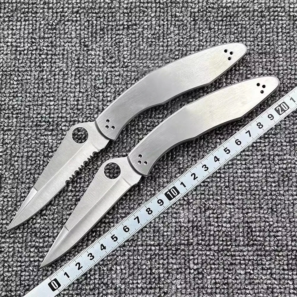 07 Steel handle folding knife Outdoor camping Wilderness survival High hardness pocket EDC tool knife
07 Steel handle folding knife Outdoor camping Wilderness survival High hardness pocket EDC tool knife