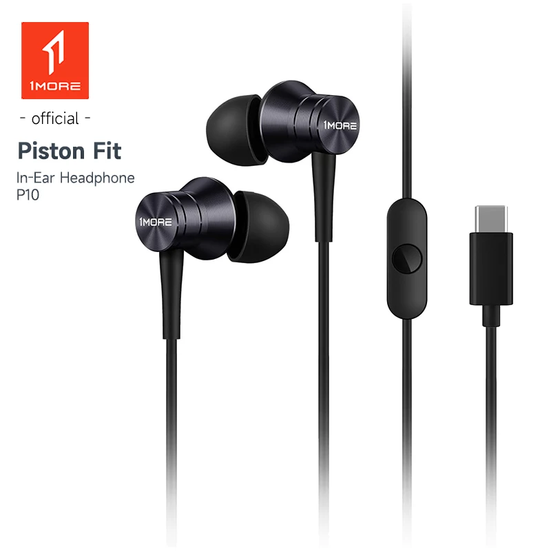 1MORE P10 Piston-Fit USB-C Headphones in-Ear Earphones with Mic Noise Isolation and Control Button Durable Wired Earbuds
1MORE P10 Piston-Fit USB-C Headphones in-Ear Earphones with Mic Noise Isolation and Control Button Durable Wired Earbuds