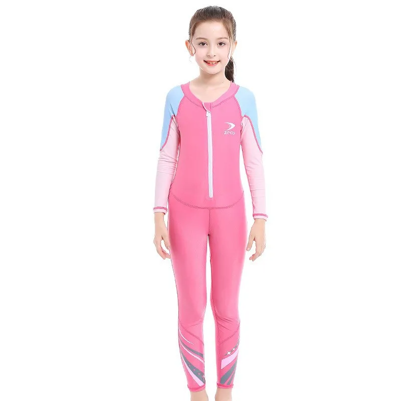 One Pieces Swimsuit Rash Guard Swimwear Long Sleeve Sunsuit for Kids 4-14Y Sun UV Protection
One Pieces Swimsuit Rash Guard Swimwear Long Sleeve Sunsuit for Kids 4-14Y Sun UV Protection