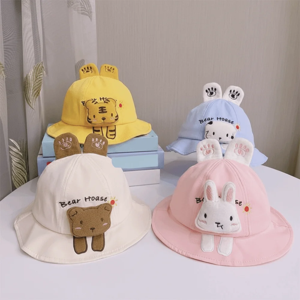 Korean Style Baby Bucket Hat Cartoon Animal UV Protection Sunshade Cap Sun Protection Bucket Hat UV Protection Hat Baby Wear
Korean Style Baby Bucket Hat Cartoon Animal UV Protection Sunshade Cap Sun Protection Bucket Hat UV Protection Hat Baby Wear
