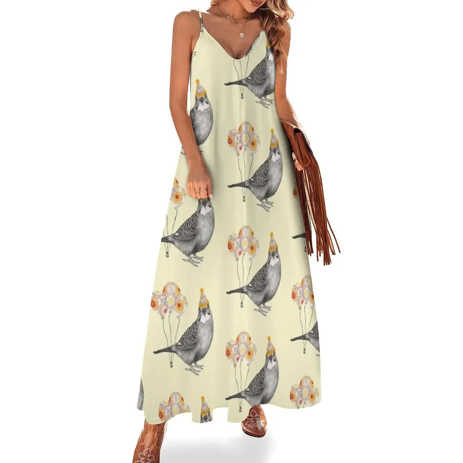 Birthday Budgie Sleeveless Dress women's evening dresses 2025 summer dresses womens 2025 women long dresses Cocktail of
Birthday Budgie Sleeveless Dress women's evening dresses 2025 summer dresses womens 2025 women long dresses Cocktail of