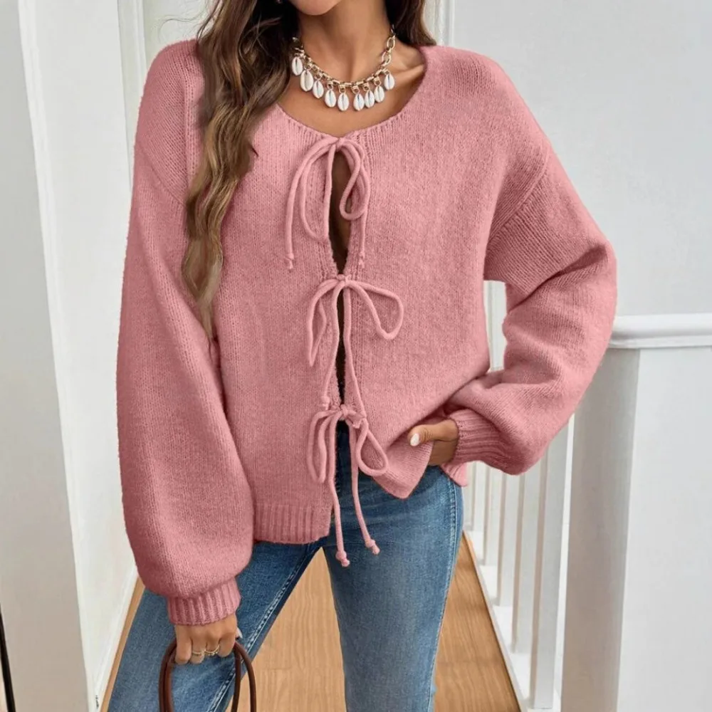 Women's Commuter Casual Loose Solid-coloured Jumper V-neck Autumn and Winter Cardigan with 2025 Autumn and Winter New Sweater
Women's Commuter Casual Loose Solid-coloured Jumper V-neck Autumn and Winter Cardigan with 2025 Autumn and Winter New Sweater