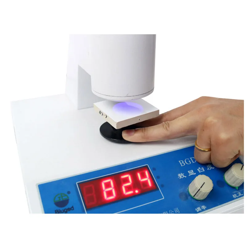 BGD 585 Digital Whiteness Meter with Digital Display Benchtop Brightness Tester for Quality Control
BGD 585 Digital Whiteness Meter with Digital Display Benchtop Brightness Tester for Quality Control