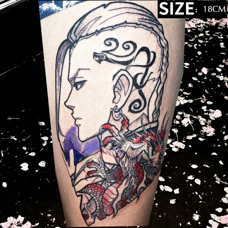 Anime Tokyo Revengers Waterproof Temporary Cool Draken Tattoo Fake Tattoo Sticker Body Arm Tatoo Body Stickers For Woman Man
Anime Tokyo Revengers Waterproof Temporary Cool Draken Tattoo Fake Tattoo Sticker Body Arm Tatoo Body Stickers For Woman Man