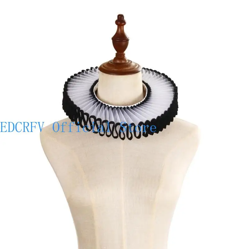 652F Retro Ruffled Collar Girls Cosplay Tie Victorian Collar Lapel Medieval Cosplay Victorian Ruffled Tie Collar
652F Retro Ruffled Collar Girls Cosplay Tie Victorian Collar Lapel Medieval Cosplay Victorian Ruffled Tie Collar