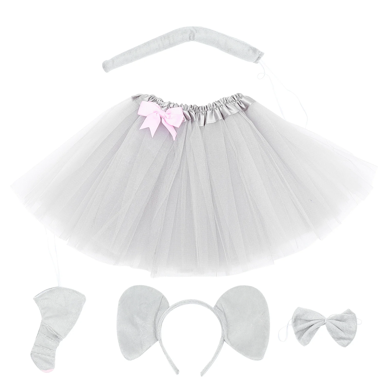 Elephant Headband Set Premium Cloth Costume Ear Headdress Bow Tie Tail Decor Carnival Animal Party Accessories Kids
Elephant Headband Set Premium Cloth Costume Ear Headdress Bow Tie Tail Decor Carnival Animal Party Accessories Kids