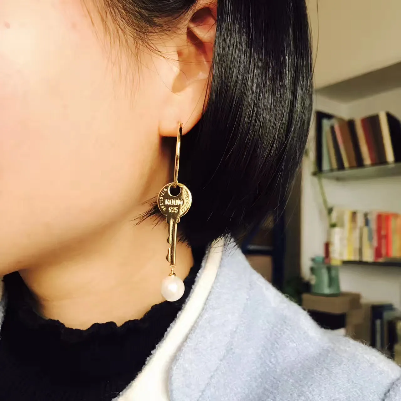 2025 New Punk Gold Color Metal Key Drop Earrings Geometric Round Big Circel Earrings For Women Girls Party Jewelry Gifts
2025 New Punk Gold Color Metal Key Drop Earrings Geometric Round Big Circel Earrings For Women Girls Party Jewelry Gifts