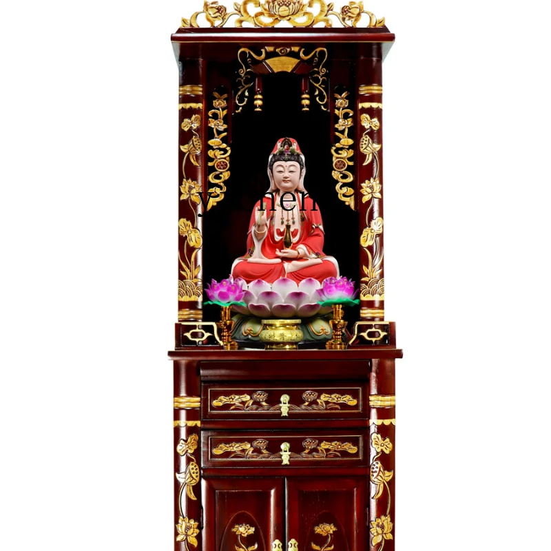 Zk Solid Wood Buddha Shrine New Chinese Home God of Wealth Cabinet Buddha Statue Altar
Zk Solid Wood Buddha Shrine New Chinese Home God of Wealth Cabinet Buddha Statue Altar