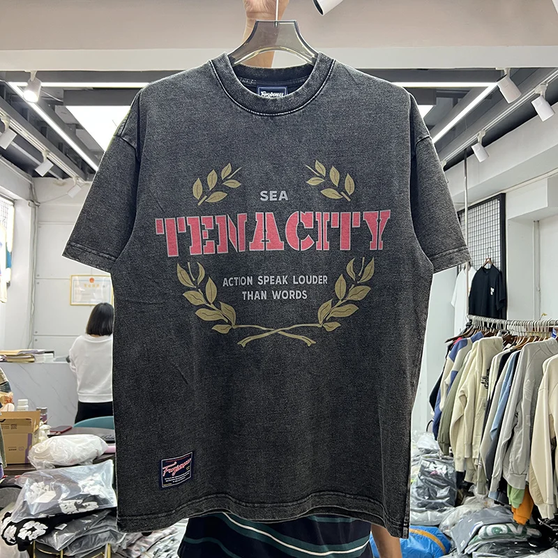 Vintage Washed T-shirt Men Women Quality Wheat Ear Printed T Shirt Heavy Fabric Old Top Tee
Vintage Washed T-shirt Men Women Quality Wheat Ear Printed T Shirt Heavy Fabric Old Top Tee