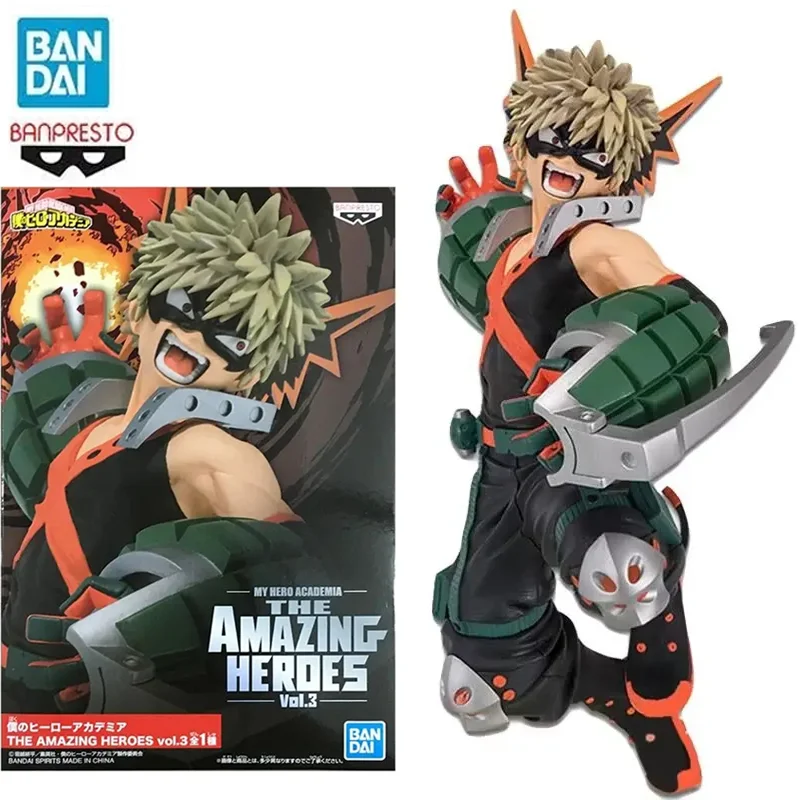 Original Bandai My Hero Academia Age of Heroes Katsuki Bakugo Action Figures Anime Figurine Collect Decorative Model Toys PVC
Original Bandai My Hero Academia Age of Heroes Katsuki Bakugo Action Figures Anime Figurine Collect Decorative Model Toys PVC
