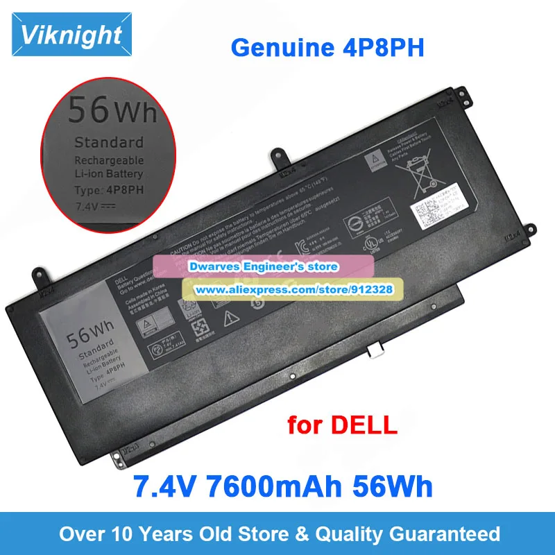 Оригинальный аккумулятор 4P8PH 0G05H0 7,4 В 7600 мАч 56 Втч для Dell Inspiron 15 5000 7000 серии N7548 N7547 5547 INS15-5565-D1625A
Оригинальный аккумулятор 4P8PH 0G05H0 7,4 В 7600 мАч 56 Втч для Dell Inspiron 15 5000 7000 серии N7548 N7547 5547 INS15-5565-D1625A