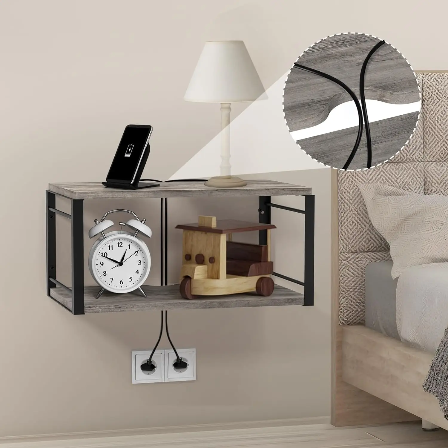 Floating Nightstand Set Of 2, Wood Bedside Shelf Wall Mounted Nightstand, Floating Bedside Table For Bedroom, Living Room,
Floating Nightstand Set Of 2, Wood Bedside Shelf Wall Mounted Nightstand, Floating Bedside Table For Bedroom, Living Room,