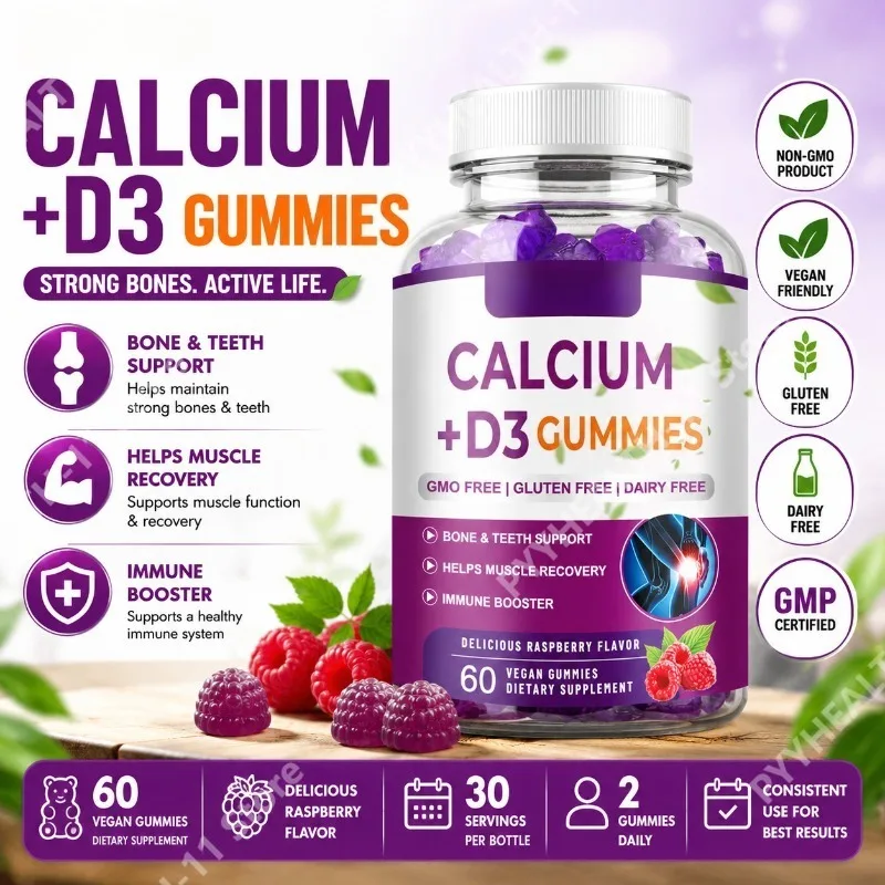 Calcium Magnesium Zinc Vitamin D3 Gummies with Potassium Sodium Daily Bone Health Support Chewable Supplement 60 Gummies
Calcium Magnesium Zinc Vitamin D3 Gummies with Potassium Sodium Daily Bone Health Support Chewable Supplement 60 Gummies