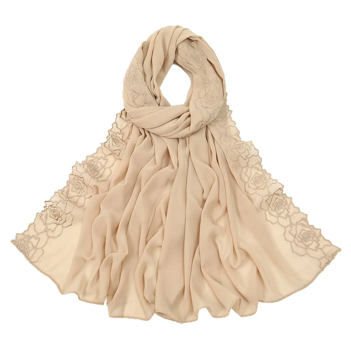 Hot New Rose Embroidery Chiffon Hijab Scarf for Woman Muslim Hijabs Shawl Ladies Fashion Headscarf Islam Turban Foulard Scarves
Hot New Rose Embroidery Chiffon Hijab Scarf for Woman Muslim Hijabs Shawl Ladies Fashion Headscarf Islam Turban Foulard Scarves