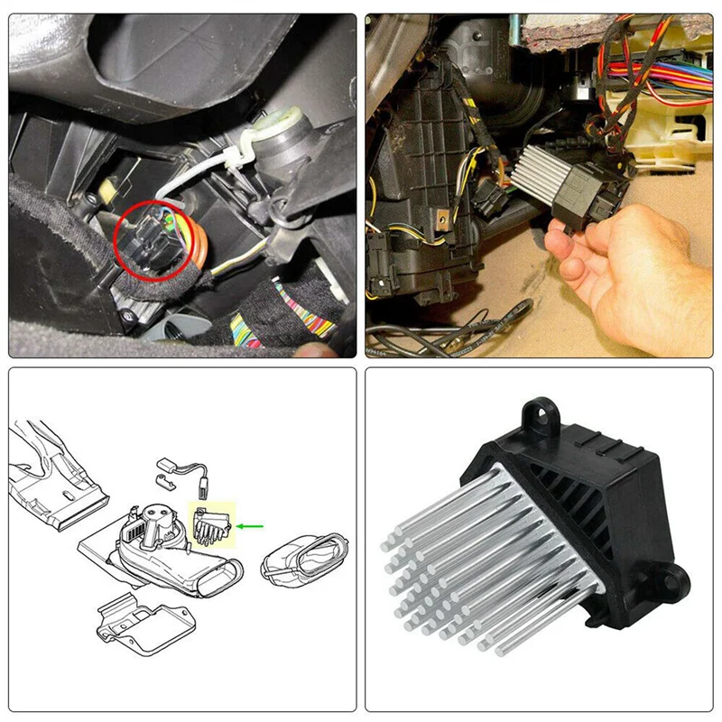 2X Heater Blower Motor Resistor For -BMW E46 E39 X5 X3 1997-2006 64116923204 64116929486 64118385549
2X Heater Blower Motor Resistor For -BMW E46 E39 X5 X3 1997-2006 64116923204 64116929486 64118385549