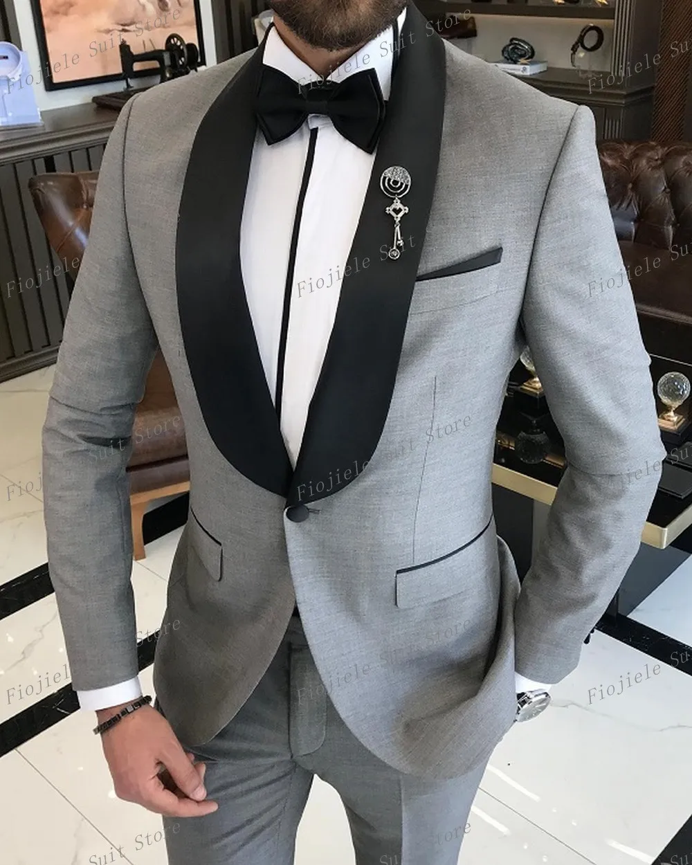 Men Tuxedo Slim Fit Formal Groom Groomsman Business Suit Wedding Party Dress Tuxedo 2 Piece Jacket Pants
Men Tuxedo Slim Fit Formal Groom Groomsman Business Suit Wedding Party Dress Tuxedo 2 Piece Jacket Pants