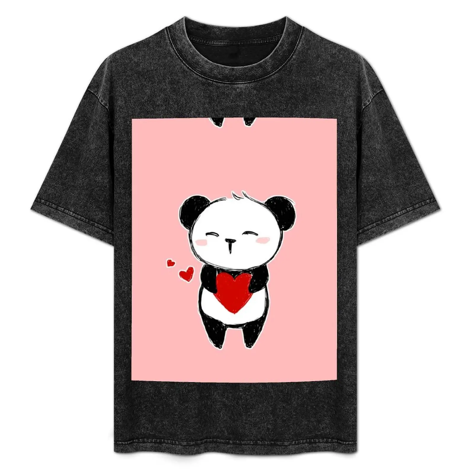 Panda Love T-Shirt Basic Solid Color Short Sleeve T-Shirt
Panda Love T-Shirt Basic Solid Color Short Sleeve T-Shirt
