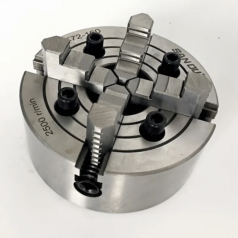 4-Claw Independent Chuck 160mm SANOU Brand Chuck K72-160 Manual Type for Metalworking Machines 
4-Claw Independent Chuck 160mm SANOU Brand Chuck K72-160 Manual Type for Metalworking Machines