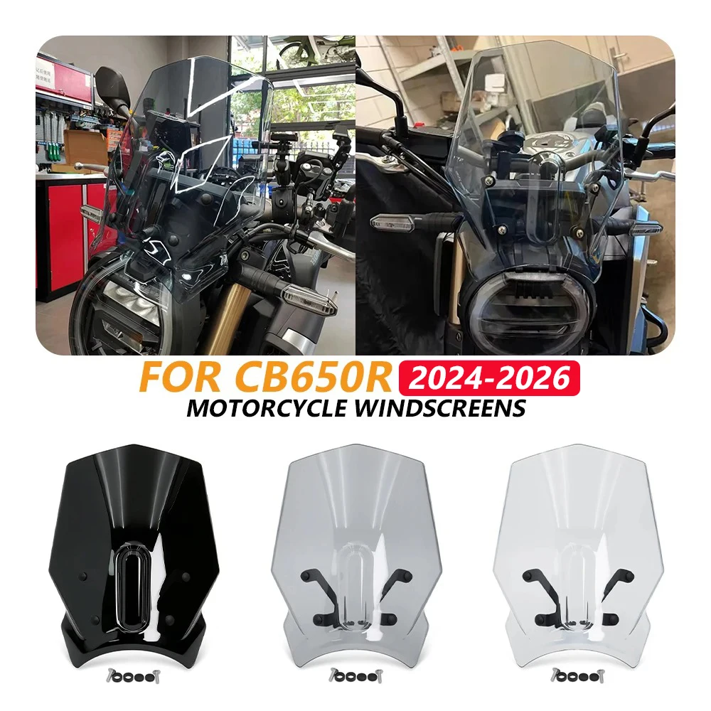 Wind Deflectors For HONDA CB 650R 2024-2026 2025 CB650R 2025 Motorcycle Front Windshield Accessories Front Spoiler WindScreen
Wind Deflectors For HONDA CB 650R 2024-2026 2025 CB650R 2025 Motorcycle Front Windshield Accessories Front Spoiler WindScreen