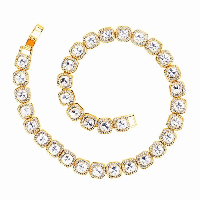 Rapper 10MM Bling Iced Out Chain Bracelet Necklace Geometric Square Tennis Chain for Men Women Mens Hop Hip Jewelry Mens Choker
Rapper 10MM Bling Iced Out Chain Bracelet Necklace Geometric Square Tennis Chain for Men Women Mens Hop Hip Jewelry Mens Choker