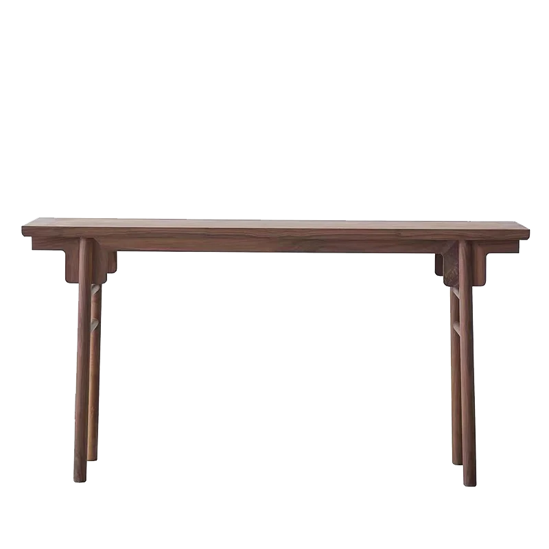 Black walnut strip case New Chinese flat head case Old elm middle hall strip table Simple table Living room cabinet
Black walnut strip case New Chinese flat head case Old elm middle hall strip table Simple table Living room cabinet