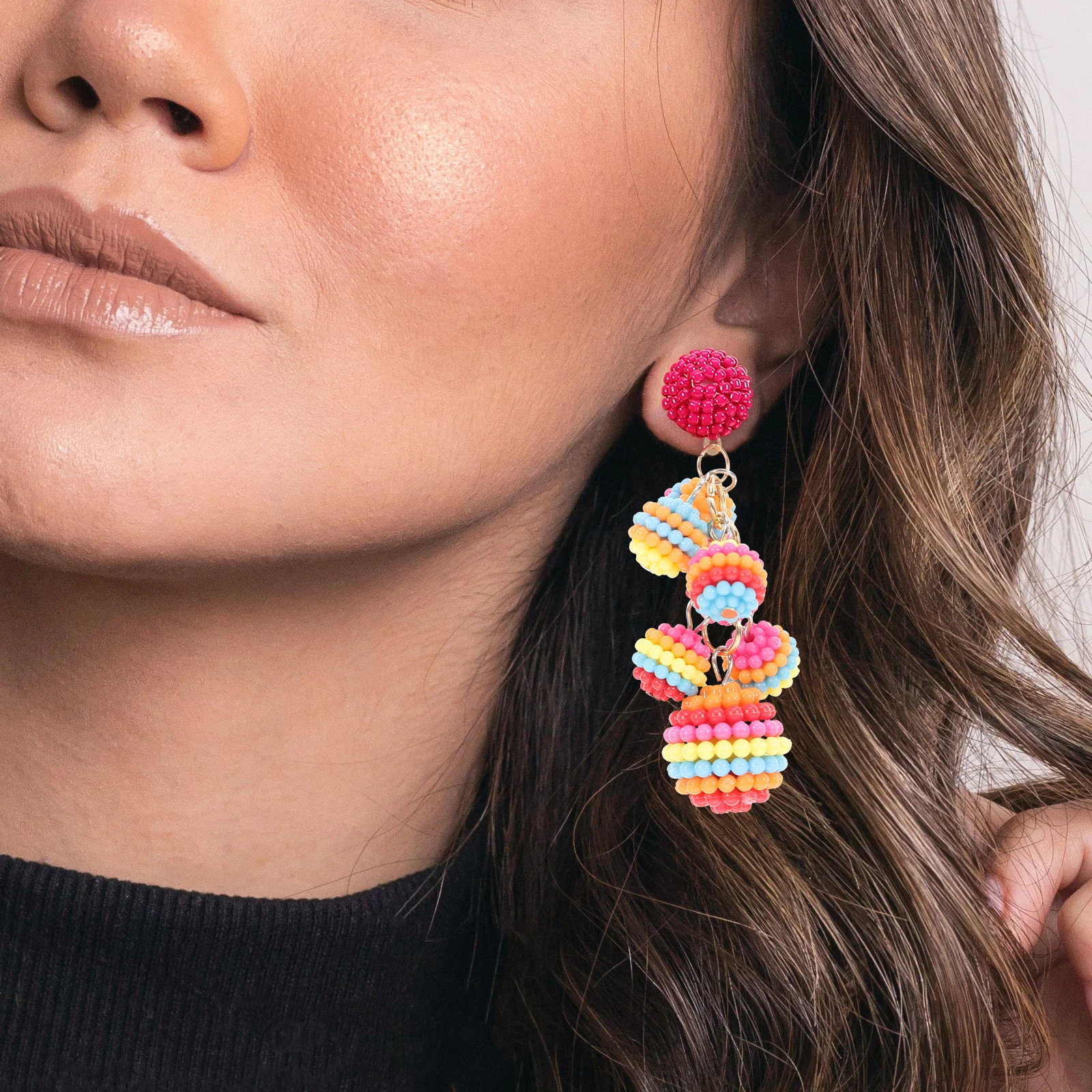 Design-sensory Earrings Grape Jewelry Grapes Drop for Women Fruit Kawaii Colourful Trendy Dangle Fruits
Design-sensory Earrings Grape Jewelry Grapes Drop for Women Fruit Kawaii Colourful Trendy Dangle Fruits