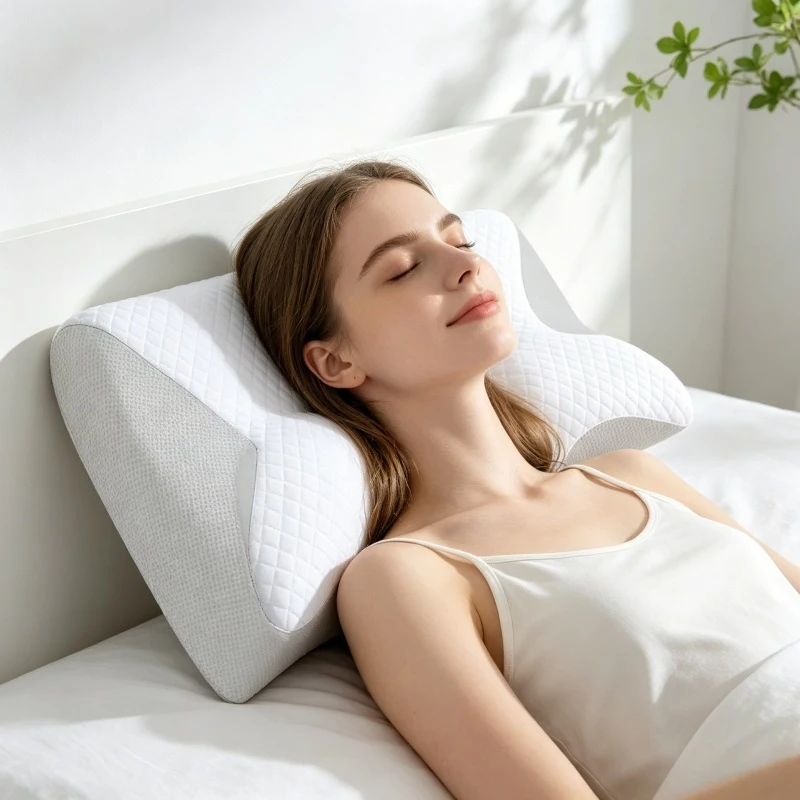 Orthopedic Cervical Pillow 1pc Neck Pain Relief 2 in 1 Memory Foam Ergonomic Contour Pillow Contoured Support Home Use
Orthopedic Cervical Pillow 1pc Neck Pain Relief 2 in 1 Memory Foam Ergonomic Contour Pillow Contoured Support Home Use