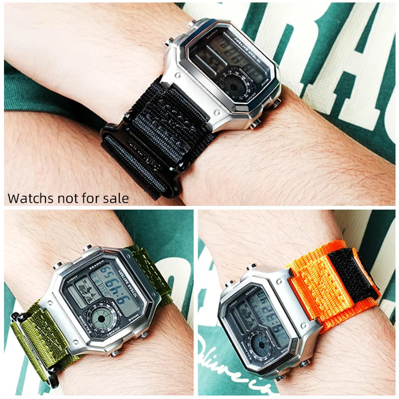 Модифицированный холщовый ремешок AE-1200 для часов Casio A158, A168, F91W, A159/A169, AE1300, F105/F84, F-108/W-216H, мужской нейлоновый ремешок для часов.
Модифицированный холщовый ремешок AE-1200 для часов Casio A158, A168, F91W, A159/A169, AE1300, F105/F84, F-108/W-216H, мужской нейлоновый ремешок для часов.