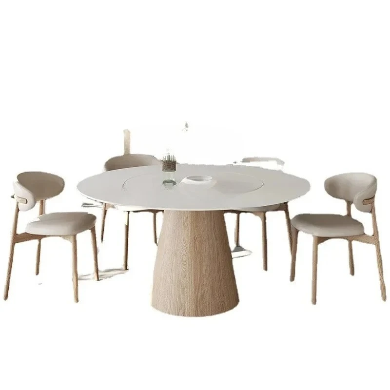 Nordic Solid Wood Stone Plate round Table Pure White Home Dining Table Wood Color round Table
Nordic Solid Wood Stone Plate round Table Pure White Home Dining Table Wood Color round Table
