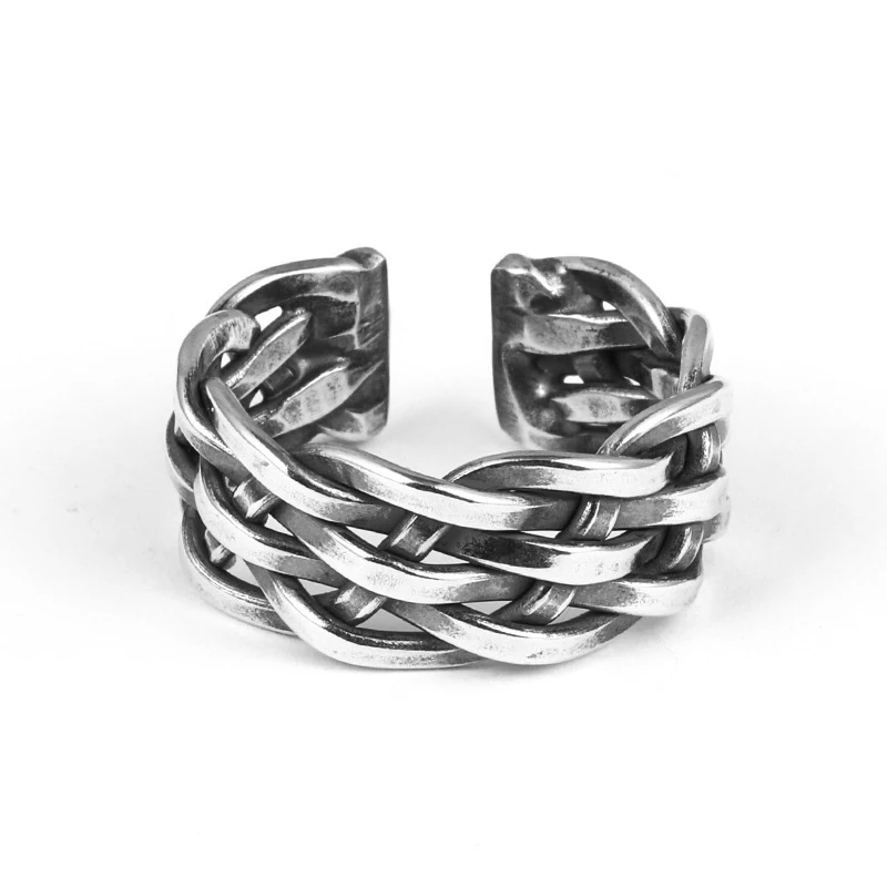 Retro Men's Silver Color Ring Trendy Korean Style Fashiongeometric Staggered Lines Open Ring For Men Boy Jewelry Gifts Wholesale
Retro Men's Silver Color Ring Trendy Korean Style Fashiongeometric Staggered Lines Open Ring For Men Boy Jewelry Gifts Wholesale