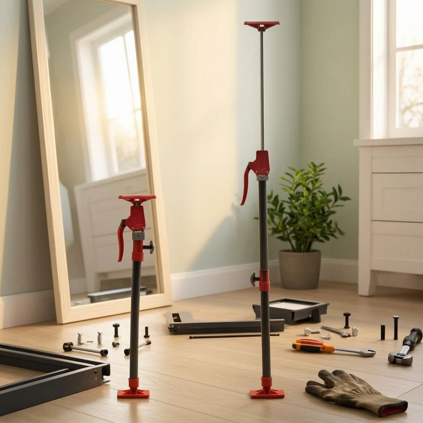Adjustable Cabinet Support Jack Metal Telescoping Cabinet Jack Telescoping Support Pole High Load Capacity
Adjustable Cabinet Support Jack Metal Telescoping Cabinet Jack Telescoping Support Pole High Load Capacity
