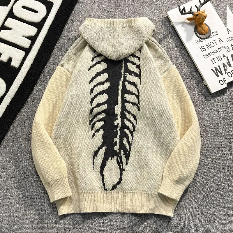 Street Sle Men's Loose Knitted Hoodie Sweater Casual Comfortable Autumn Winter Faion Trend Polyester Fiber Long Sve
Street Sle Men's Loose Knitted Hoodie Sweater Casual Comfortable Autumn Winter Faion Trend Polyester Fiber Long Sve