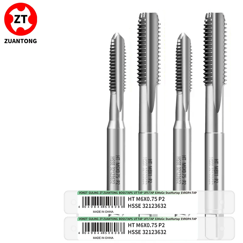 ZUANTONG HSSE-M42 JIS Standard Hand Tap Without/TIN Coating Fine Tooth Straight Fluted Tap M1-M4.5 Machine Screw Thread Taps
ZUANTONG HSSE-M42 JIS Standard Hand Tap Without/TIN Coating Fine Tooth Straight Fluted Tap M1-M4.5 Machine Screw Thread Taps