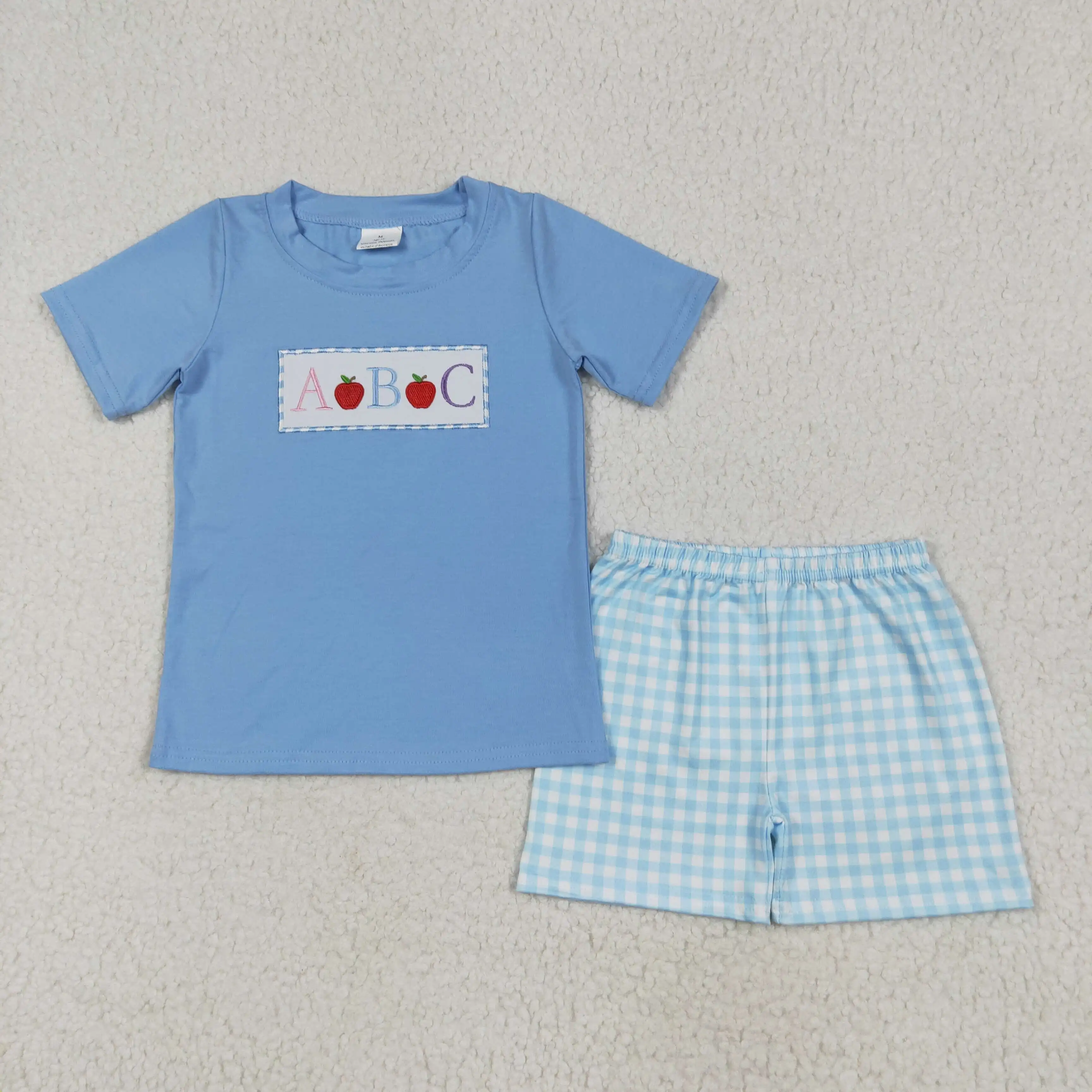 Boy Back to School Embroidery Shirt Matching Shorts Summer Clothes Wholesale Kids Fashion Wear Outfit
Boy Back to School Embroidery Shirt Matching Shorts Summer Clothes Wholesale Kids Fashion Wear Outfit