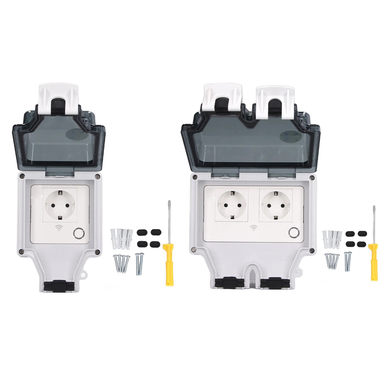 Waterproof Power Socket Outdoor IP66 Rainproof Wall Electrical Wifi Smart Plug Type 86 16A 110‑220V
Waterproof Power Socket Outdoor IP66 Rainproof Wall Electrical Wifi Smart Plug Type 86 16A 110‑220V