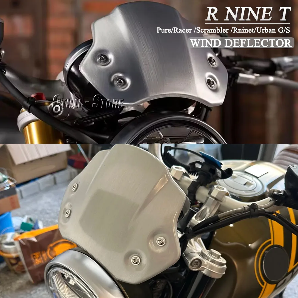 Motorcycle Windshield For BMW R NINET NINET RNINE T 9 T Racer Pure Urban Scrambler 2014-2025 Aluminum Wind Deflector Windscreen
Motorcycle Windshield For BMW R NINET NINET RNINE T 9 T Racer Pure Urban Scrambler 2014-2025 Aluminum Wind Deflector Windscreen