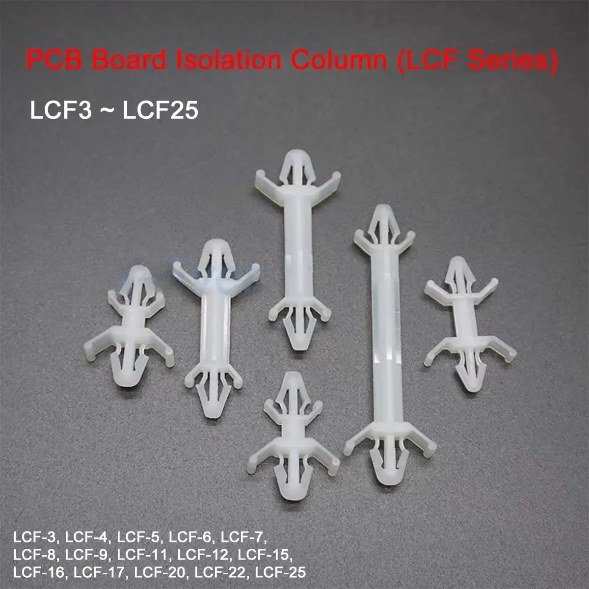 LCF White Nylon Plastic Reverse Locking PC / PCB Board Isolation Column Support Holder Pillar Bushing Reusable Stand-off Spacer
LCF White Nylon Plastic Reverse Locking PC / PCB Board Isolation Column Support Holder Pillar Bushing Reusable Stand-off Spacer