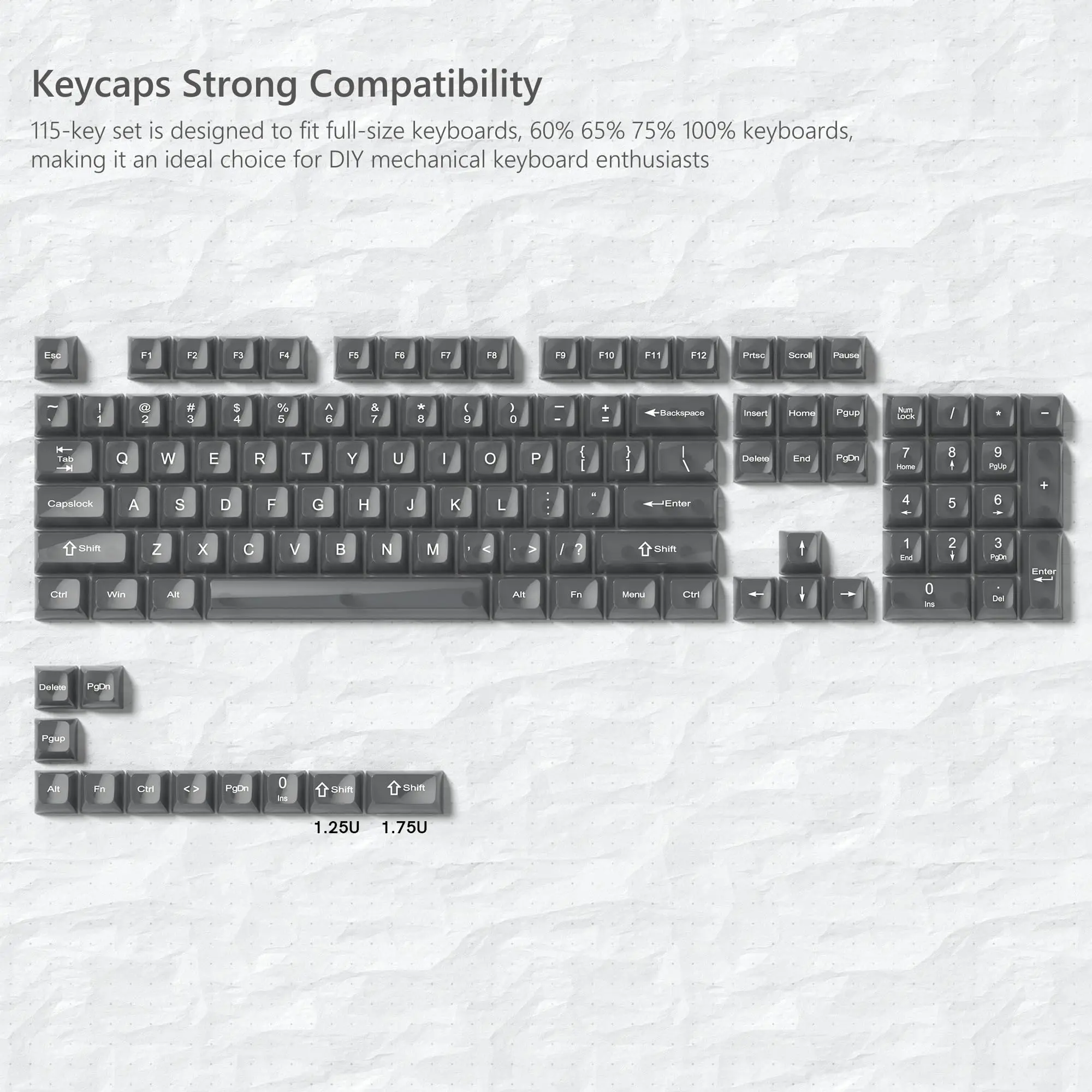 Womier Grey Transparent Jelly Custom Keyboard Keycap Foggy Clear Cute Keycaps MDA Profile for Cherry MX Switches Gaming Keyboard
Womier Grey Transparent Jelly Custom Keyboard Keycap Foggy Clear Cute Keycaps MDA Profile for Cherry MX Switches Gaming Keyboard