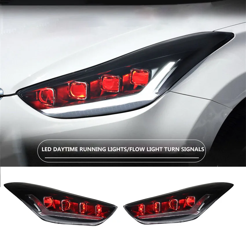  LED Car Light Headlights For Hyundai Elantra 2012 2013 2014 2015 2016 2017 Lights Indicator High Beam Low Beam Assemblies
LED Car Light Headlights For Hyundai Elantra 2012 2013 2014 2015 2016 2017 Lights Indicator High Beam Low Beam Assemblies