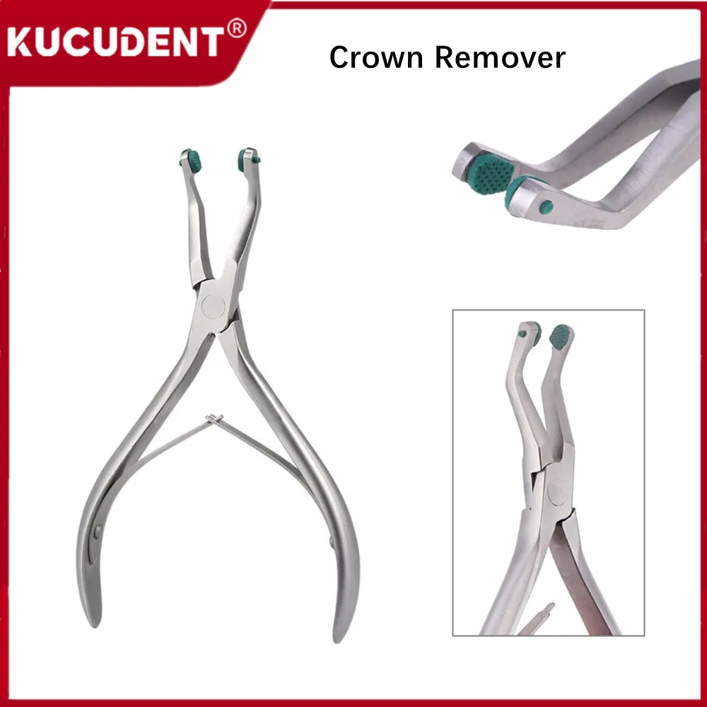 Dental Crown Remover Plier With Green Rubber Green Tips Temporary teeth Veneers Removing Forceps Stainless Steel Dentist Tools
Dental Crown Remover Plier With Green Rubber Green Tips Temporary teeth Veneers Removing Forceps Stainless Steel Dentist Tools