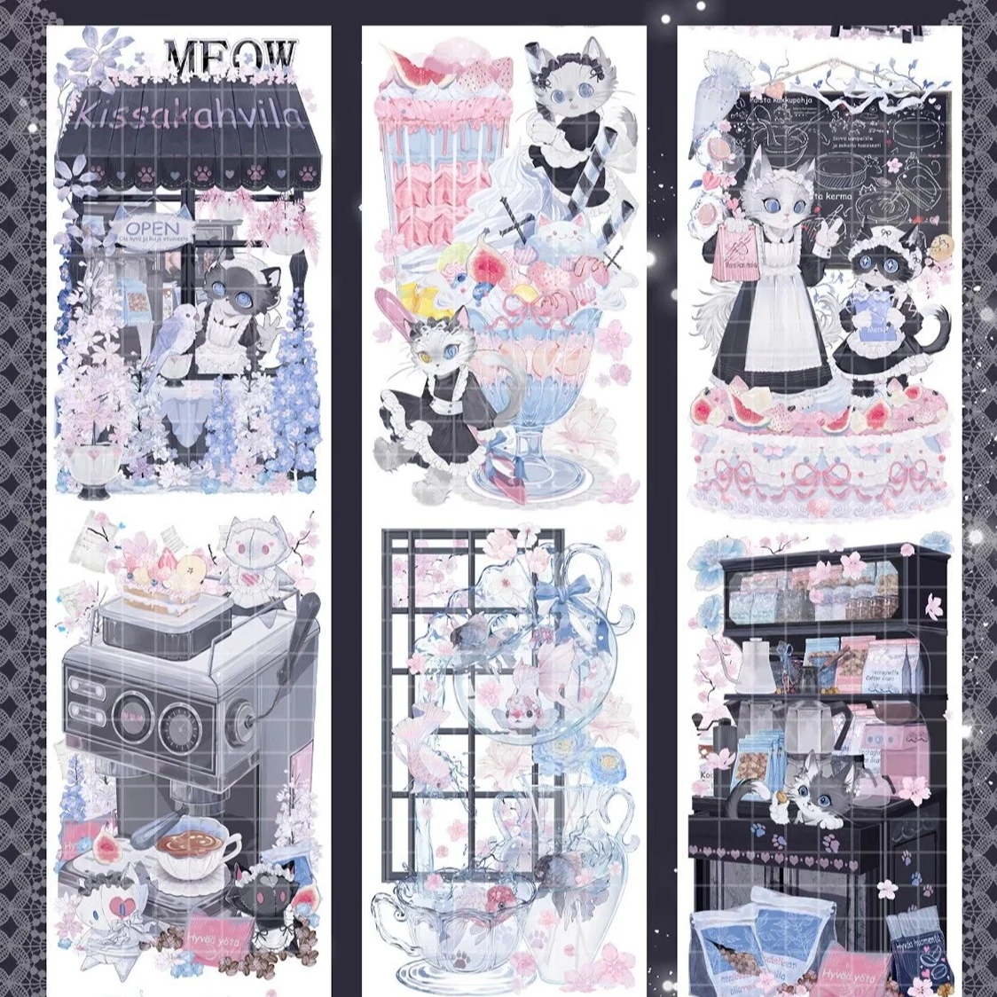 Die Cut Shiny Washi PET Tape Miko Cat Tea Shop DIY Scrapbooking Planner Junk Journal Card Making Resin Shaker Crafts
Die Cut Shiny Washi PET Tape Miko Cat Tea Shop DIY Scrapbooking Planner Junk Journal Card Making Resin Shaker Crafts