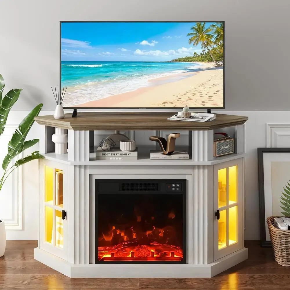 Тумба под телевизор со светодиодной подсветкой и подсветкой для создания атмосферы, или тумба для телевизоров до 55 дюймов с отсеком для хранения, развлекательный центр, медиацентр или для гостиной.
Тумба под телевизор со светодиодной подсветкой и подсветкой для создания атмосферы, или тумба для телевизоров до 55 дюймов с отсеком для хранения, развлекательный центр, медиацентр или для гостиной.