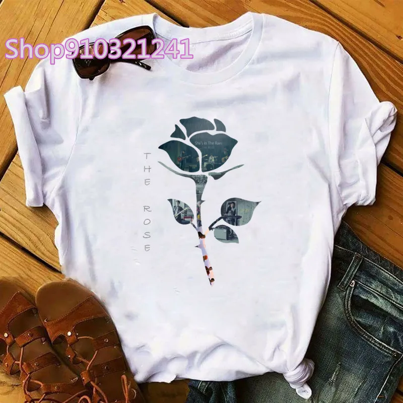 Women Music T Shirt Printed The Rose Graphic T Shirts O-Neck Short Sleeve T-shirt Summer Harajuku Femme Tops Clothing
Women Music T Shirt Printed The Rose Graphic T Shirts O-Neck Short Sleeve T-shirt Summer Harajuku Femme Tops Clothing