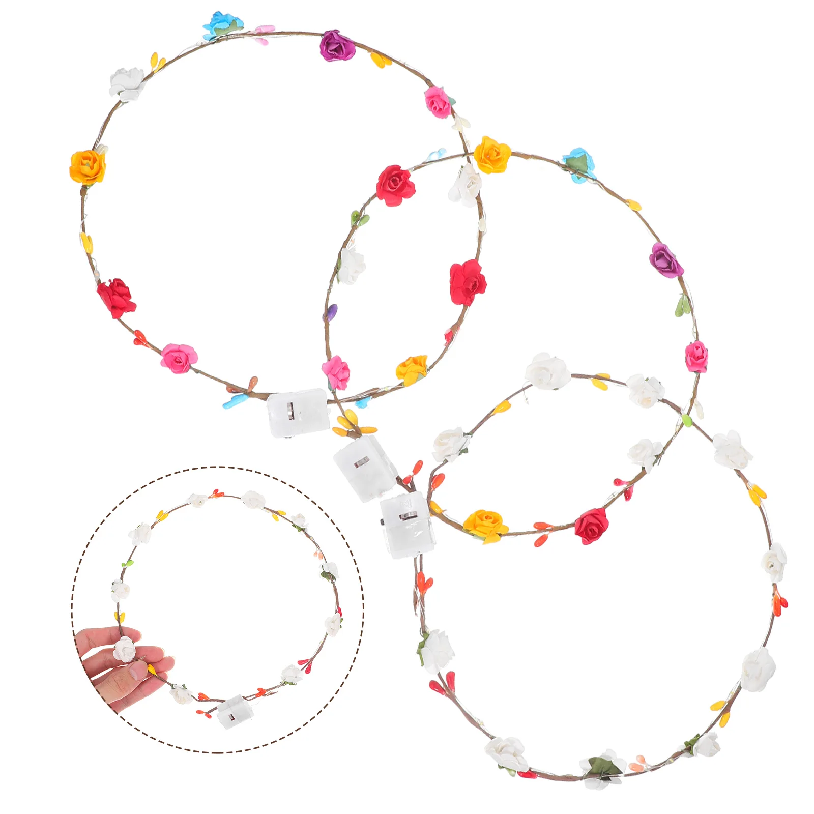 3pcs Glowing Flower Headbands Crown for Women Girls Party Wedding Christmas Halloween Birthday Elegant Hair
3pcs Glowing Flower Headbands Crown for Women Girls Party Wedding Christmas Halloween Birthday Elegant Hair