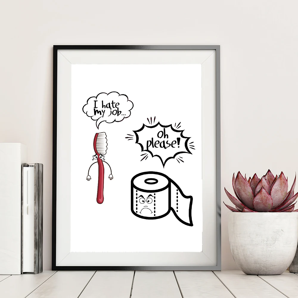 I Hate My Job Oh Please Canvas Poster Art Print Abstract Painting Modern Funny Wall Picture for Bath Room Toilet Home Decor
I Hate My Job Oh Please Canvas Poster Art Print Abstract Painting Modern Funny Wall Picture for Bath Room Toilet Home Decor