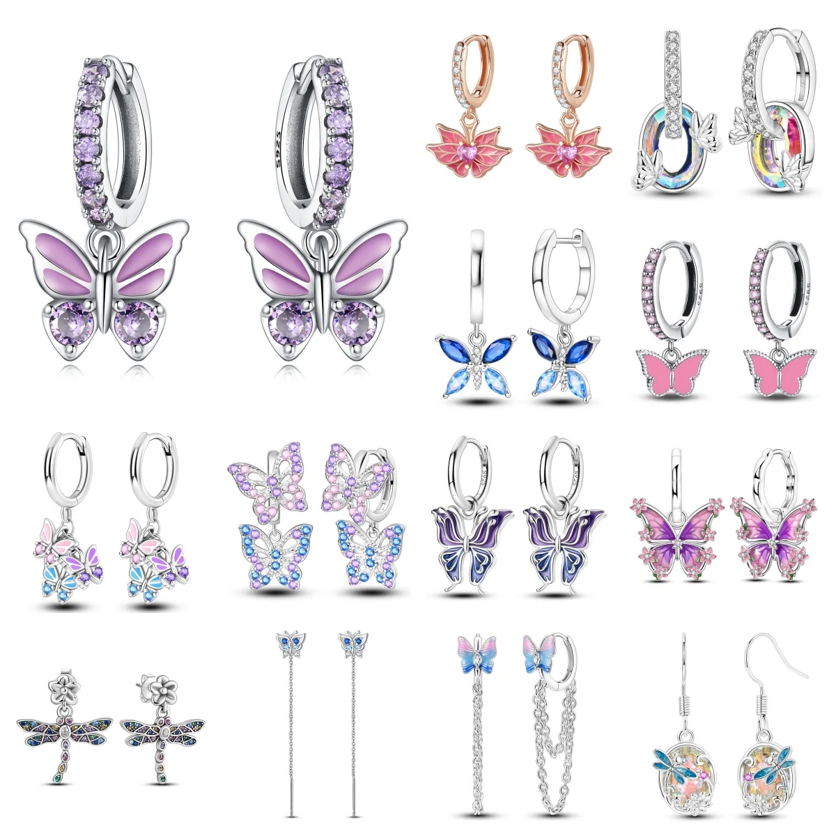 CYMYSS 2025 New 925 Sterling Silver Purple Butterfly Earrings Women's Party DIY Gift Charm Jewelry Symmetrical Earrings
CYMYSS 2025 New 925 Sterling Silver Purple Butterfly Earrings Women's Party DIY Gift Charm Jewelry Symmetrical Earrings
